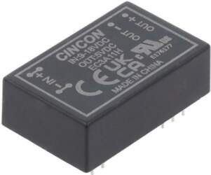 CINCON Converter: DC/DC; 3W; Uin: 9÷18VDC
