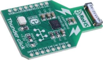 Click board; prototype board; Comp: AS3935