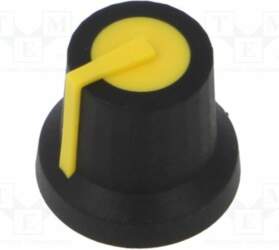 CLIFF Knob; with pointer; rubber,plastic