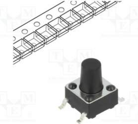 CONNFLY Microswitch TACT; SPST; Pos: 2