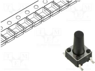 CONNFLY Microswitch TACT; SPST; Pos: 2