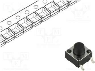 CONNFLY Microswitch TACT; SPST; Pos: 2