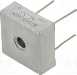 DC COMPONENTS Bridge rectifier: single-phase; Urmax: