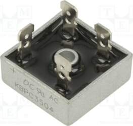 DC COMPONENTS Bridge rectifier: single-phase; Urmax: