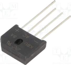 DC COMPONENTS Bridge rectifier: single-phase; Urmax: