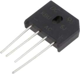 DC COMPONENTS Bridge rectifier: single-phase; Urmax:
