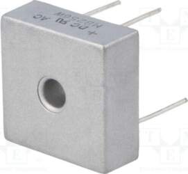 DC COMPONENTS Bridge rectifier: single-phase; Urmax: