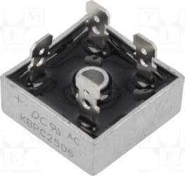DC COMPONENTS Bridge rectifier: single-phase; Urmax: