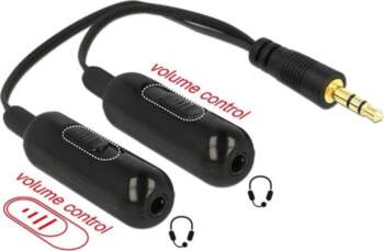 Delock Adapter Cable audio splitter stereo