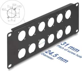 Delock D-Type 10" Patch Panel 12