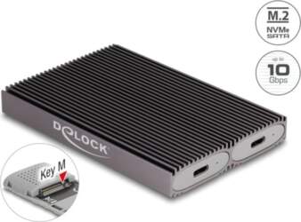 Delock External USB Type-C™ Dual Combo