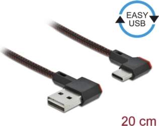 DELOCK Kabelis EASY-USB2.0 angled, A