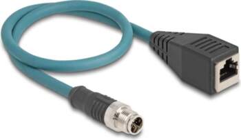Delock M12 Adapter Cable X-coded 8