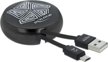 Delock USB Retractable Cable Type-A to