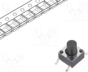 E-SWITCH Microswitch TACT; SPST-NO; Pos: 2