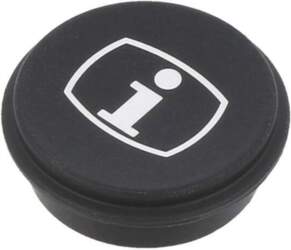 EAO Button; round; Ø21mm; black; 09
