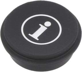 EAO Button; round; Ø21mm; black; 09