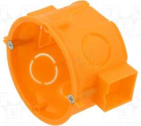 Enclosure: junction box; Ø: 65mm; plaster