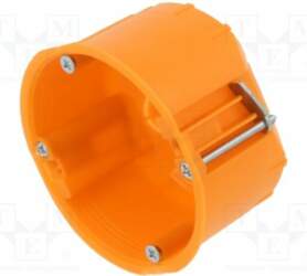 Enclosure: junction box; Ø: 68mm; plaster