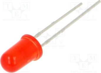 EVERLIGHT LED; red; 5mm; 100mcd; 30°