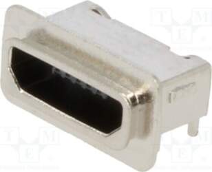 GCT Connector: USB B micro; socket