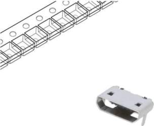 GCT Connector: USB B micro; socket