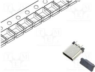 GCT Connector: USB C; socket; SMT