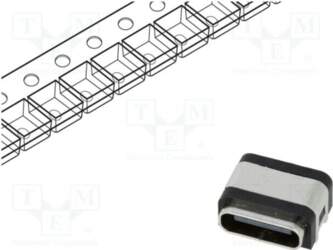 GCT Connector: USB C; socket; SMT