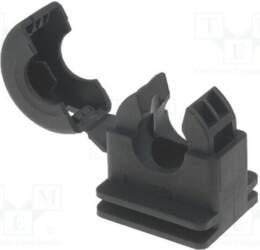 HELLERMANNTYTON Mounting holder; polyamide; HelaGuard; black