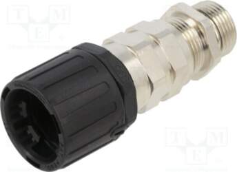 HELLERMANNTYTON Straight terminal connector; polyamide; HelaGuard