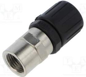 HELLERMANNTYTON Straight terminal connector; polyamide; HelaGuard