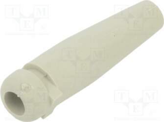 HELLERMANNTYTON Strain relief; PVC; grey; 4