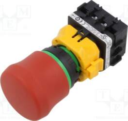 IDEC Switch: emergency stop; 22mm; NC
