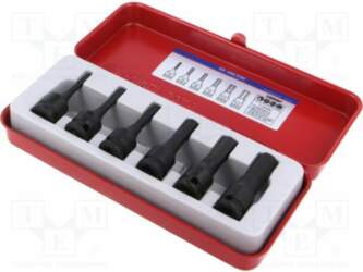 KING TONY Socket: hex key-bit-set; impact