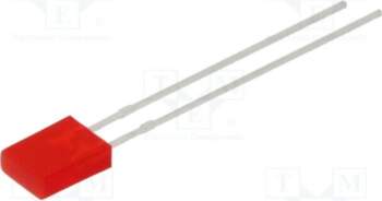 KINGBRIGHT ELECTRONIC LED; red; rectangular; 5x2mm
