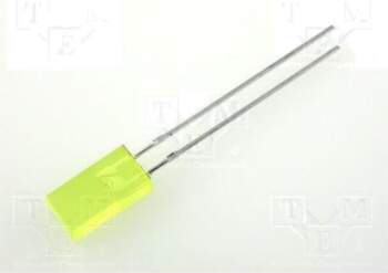 KINGBRIGHT ELECTRONIC LED; yellow; rectangular; 5x2