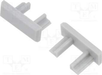 KLUŚ Cap for LED profiles; grey