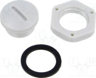KRADEX Stopper; PG9; polyamide; light grey