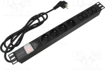 LANBERG Plug socket strip: protective; Sockets: