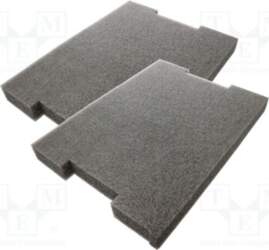 LeanFoam Foam insert; graphite; 433x315x40mm; 2pcs