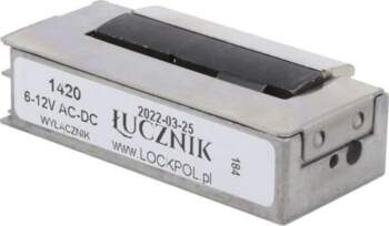 LOCKPOL Electromagnetic lock; 6÷12VDC; with switch