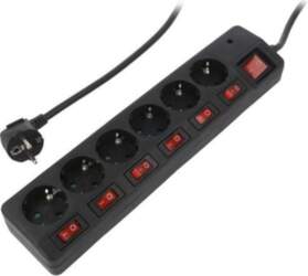LOGILINK Plug socket strip: supply; Sockets: