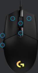 Logitech G203 LIGHTSYNC Gaming Mouse Black