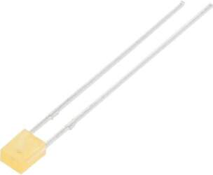 LUCKY LIGHT LED; orange; rectangular; 3