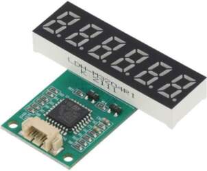 LUMEX Display: LED; 7-segment; 8mm; 0