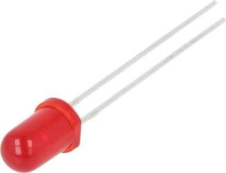 LUMEX LED; red; 5mm; 700mcd; 60°