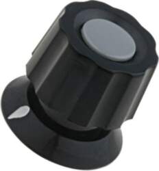 MENTOR Knob; with pointer; ABS; Øshaft: