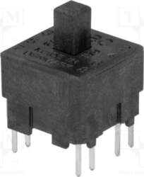 Microswitch TACT; DPST-NO + DPST-NC; Pos: