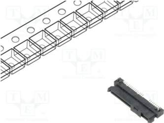 MOLEX Connector: SATA; socket; female; PIN: