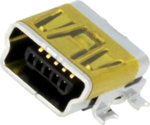 MOLEX Connector: USB B mini; socket